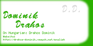 dominik drahos business card